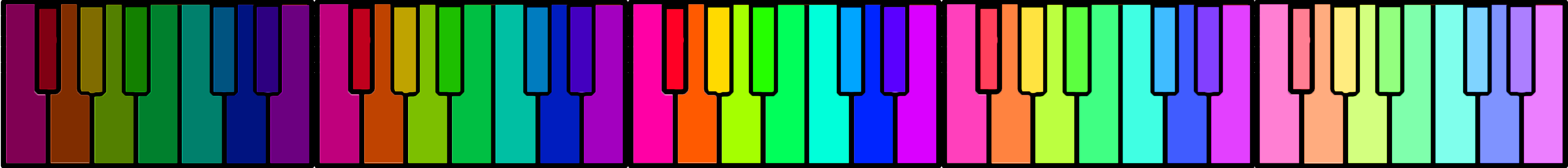 Colored piano